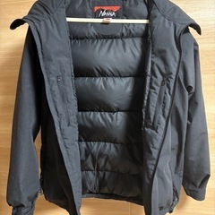 ナンガ　ダウンジャケット　焚火　タキビ　