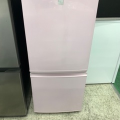 安心の６ヶ月保証付き！！　SHARP　2ドア冷蔵庫　sj-14e3-kp