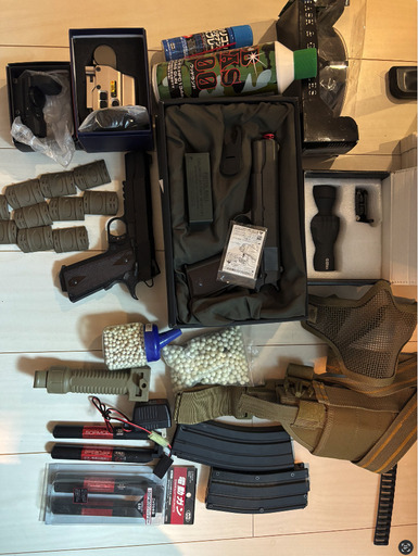 サバゲー引退品、HL416D、M1911A1