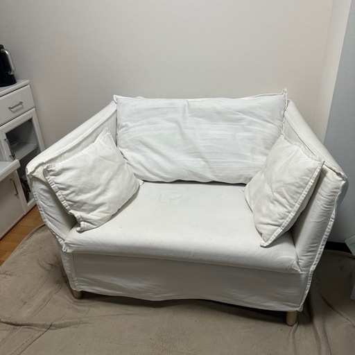 【引き渡し限定】IKEAソファ　1.5人掛け   使用感あり