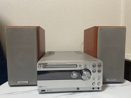【極美品】KENWOOD コンポ　純正リモコン付き