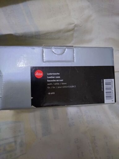 未使用　LEICA leather case 18699  C-LUX 用 　本革レザーケース 白