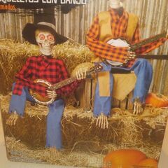 ※値下げしました！🎃ハロウィン動くカントリー風ドクロ2体セット！