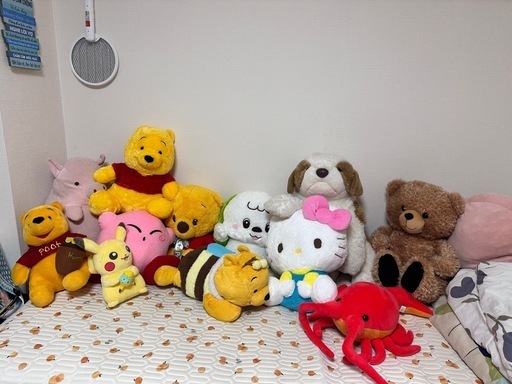 ぬいぐるみ コレクション くまのプーさん ピカチュウ ハローキティ
