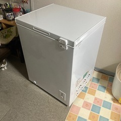 【新品】マクスゼン142L冷凍庫JF150ML01WH ホワイト