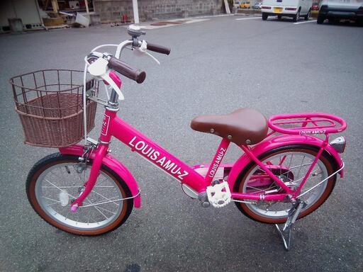 16インチ　ピンク　子供自転車