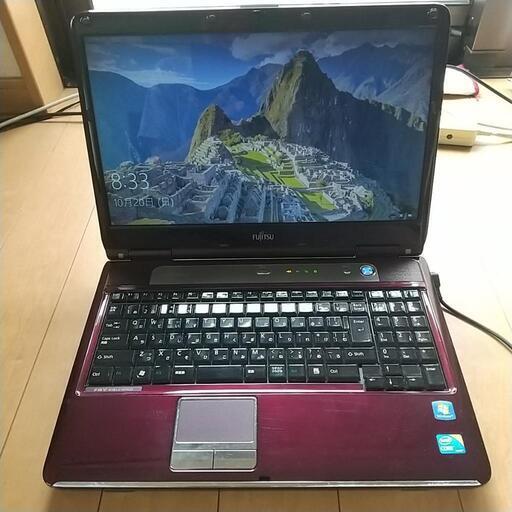 富士通　ノートパソコン　 メモリ4GB HDD320GB　無線対応  Windows10