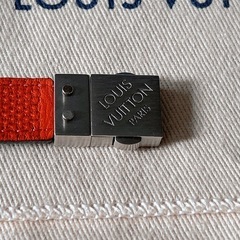 ★ルイヴィトン　レザーブレスレット　オレンジ★最終値下げ