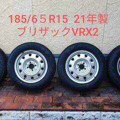 ④鉄ちんホイール スタッドレスタイヤ 4本セットの4本目　バリ山室内保管品 スタッドレスタイヤ 4本ホイールセット バリ溝 軽トラック用