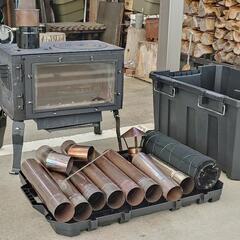 薪ストーブ煙突部材 SUSスパイラルΦ150×L定尺4m 他チーズ等各種