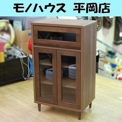 キャビネット 幅58×奥行40×高さ100cm ブラウン系 木製 TV-PK10SH151-PKY イオン トップバリュ 札幌市 清田区 平岡