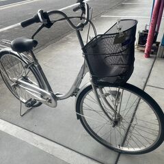 【大人用】整備済 丸石 CHERISH 26型内装3段ギア 中古自転車 婦人車 銀色 <自転車のオオムラ 静岡店>