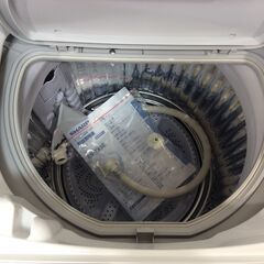 (11/9受渡済)YJT9683【SHARP/シャープ 5.5㎏洗濯機】美品 2020年製 ES-TX5E-S 家電 洗濯 乾燥機能付 穴なし槽