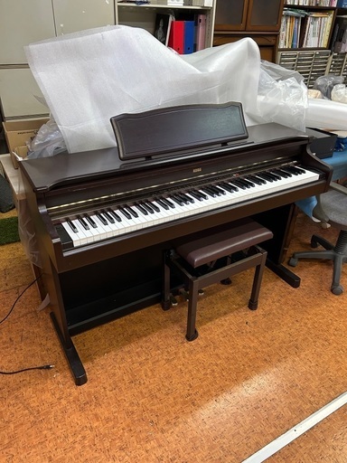 【値下げしました】電子ピアノ　KONG　動作確認済み　椅子付き　中古　幅１４０cm