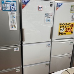 どっちもドア?2020年製?SHARP シャープ?350L冷蔵庫?SJ-GE35F-W?3813
