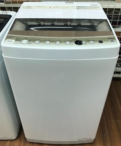 洗濯機　ハイアール　JW-C60GK　2021　幅(W)520mm × 奥行(D)575mm ×  高さ(H)946mm