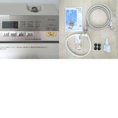 Panasonic (パナソニック) 洗濯機 全自動電気洗濯機 NA-FA80H6 8.0kg 2019年製 シャンパン 簡易乾燥機能付 洗浄・除菌済み