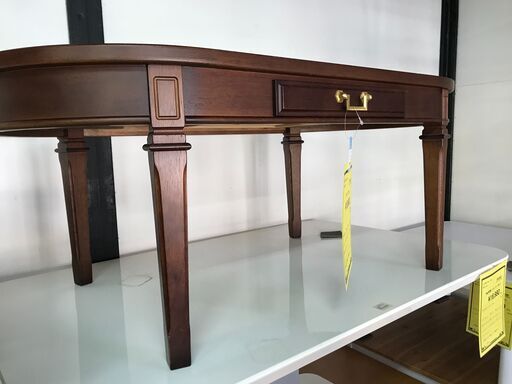 【FU1189】★センターテーブル マル二 ブラウン 茶 テーブル MARNI 家具 クリーニング済 堺市 深井 【ジャングルジャングル深井店】