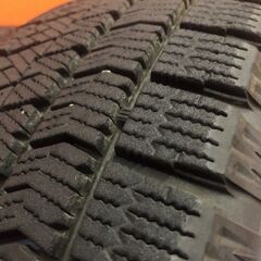 【BS BLIZZAK VRX2 185/60R15】スタッドレス【スチールホイール 15インチ 6J4HPCD100】ハブ径56mm 20年製 バリ溝 フィット等　(KTM158)