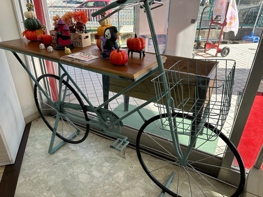 【お持ち帰り大特価】自転車型ガーデニング花台