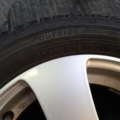 155/65R13スタッドレスタイヤホイールセット