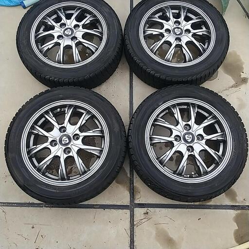14インチ ホイール スタッドレスタイヤ付き、溝7〜8割残、LEBEN 14インチ ホイール スタッドレスタイヤ付き、溝7〜8割残、LEBEN