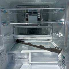 【格安】SHARP シャープ　ファミリー冷蔵庫　ガラストップ