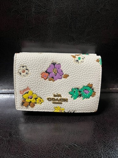 COACH オリガミウォレット ウィズ フローラル 三つ折り財布