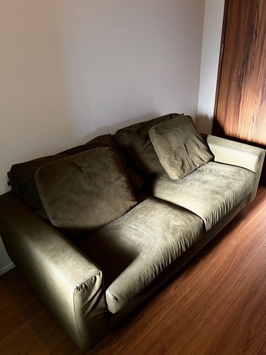 NOYES 2人掛けソファ グリーン - 3人掛けソファ 