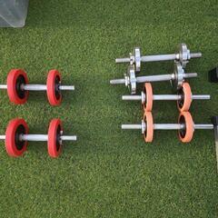 バーベル、ダンベル筋トレセット