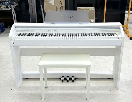 北海道 千歳市/恵庭市 CASIO/カシオ 電子ピアノ Privia/プリヴィア PX-760 2017年製 ホワイトウッド調 88鍵盤 イス付き