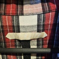 off white オフホワイト バックプリント コットン チェックシャツM