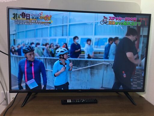 超美品 43型 4K スマート液晶テレビ TCL 43P615 【糸島市内 送料無料】48251-3-015 サ200