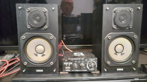 YAMAHA　NS-10MM  スピーカー　ブルートゥースアンプ付き　中古品