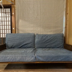 UP DOWN BY TOHMA製・高級デニムソファ 定価20万円