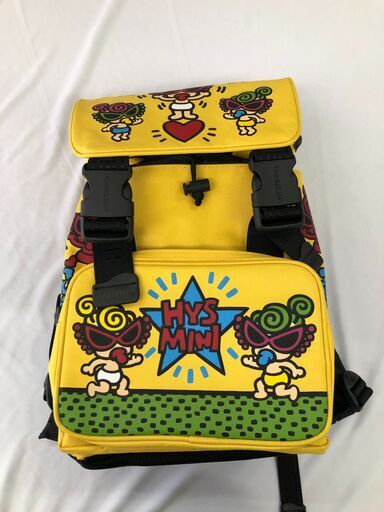 状態美品！！　使用感無し！！　ヒステリックミニ　リュック　イエロー　カバー付き