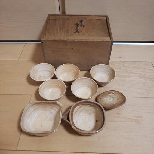 骨董　萩焼煎茶器　十代坂高麗左衛門
