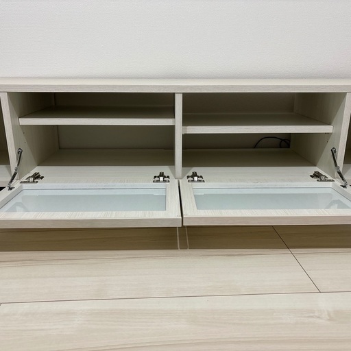 直接引取限定(都内)】 LOWYA 幅150テレビ台 日本製 ローテレビ台 完成