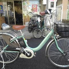 中古電動自転車３３０１　前後タイヤ新品！　パナソニック　２０１３年モデル　ビビライトU　BE-ENDU632　５.0Ah   充電器付  バッテリーの状態　長押し5灯中５灯点灯