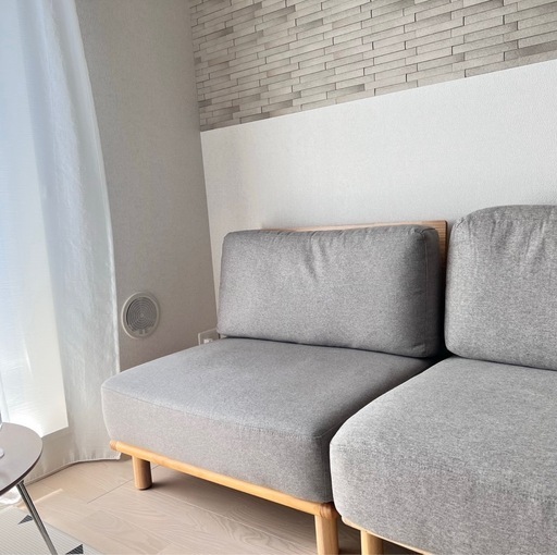 Ricordo リコルド グレー 2人掛けソファ