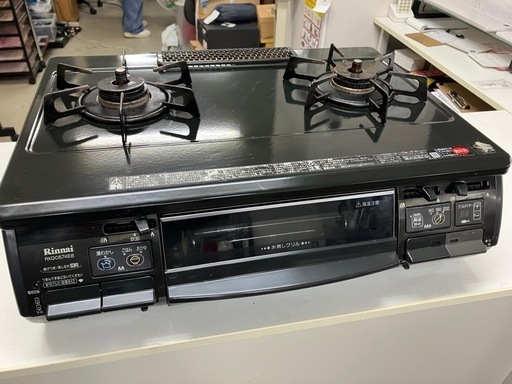 取引場所 南観音 K2410-535 リンナイ ガステーブル都市ガス用 2012年製 RTS-M660CTS-TR 汚れキズあり