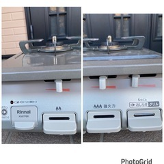 2022年製🍁プロパンガス専用 リンナイ(Rinnai) 水無し片面焼グリル付ガステーブル KG67PBRR(1014k)