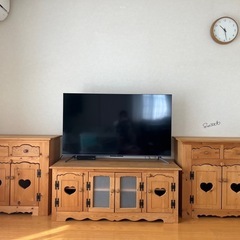 カントリー調テレビボード＆カップボード 3点セット♡