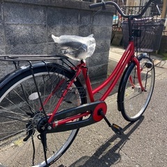 【26インチ自転車】美品❗️LEDオートライト付❗️前後タイヤ、前カゴ、サドル、鍵新品❗️スペアキーあり　若林自転車　膳所店　SALE中❗️