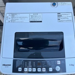 近隣配達無料 Hisense 洗濯機 2020年式 5.5kg