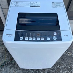 美品　Hisense 洗濯機 2020年式 5.5kg