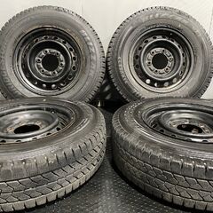 【BS BLIZZAK VL1 195/80R15 107/105L LT】スタッドレス【トヨタ 200系ハイエース 純正ホイール 15インチ 6J6HPCD139.7+35】　(MTY93)クレジットカード QRコード決済可能