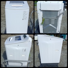 ［八4876］Panasonic パナソニック  2019年製　全自動電気洗濯機   8.0kg  NA-SJFA806  ※傷、凹みあり