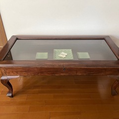 特価❣️ 無垢材 天然木 アジアン コレクションテーブル