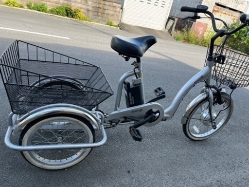 エイサンバイク BENERO かご付き三輪電動自転車 電動アシスタント自転車 16インチ シルバー エイサンバイク BENERO かご付き三輪電動アシスト自転車 16インチ エイ